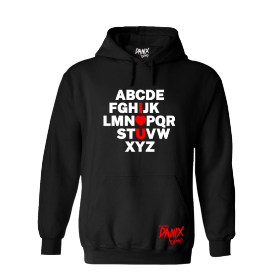 Sweat à capuche A à Z (I LOVE YOU) [DANIX CENSORED]